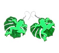 VALICLUD 1 Paire boucles d'oreilles grenouille pendre Branché accessoire fete Boucles d'oreilles drôles Boucles d'oreilles amusantes bijoux femme boucle d'oreille Acrylique