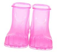 VALICLUD 1 Paire chaussures de massage pour bain de pieds pantoufles de salle de bain bottes de trempage des pieds veau Masseur de trempage des pieds masseur de spa pour les pieds PVC Rosé