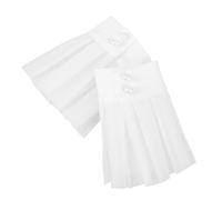 VALICLUD 1 Paire De Poignet Manchette Poignets Décoratifs Poignets Pour Femmes Fausses Manches De Poignet Manches De Robe De Mariée Détachables En Tissu Blanche