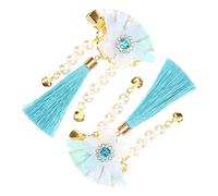 VALICLUD 1 Paire Épingle à Cheveux Japonaise Pince à Cheveux Pompon Floral Pour Petit Filles Bouclé Décoratif Pince à Cheveux Fleur Coups De Cheveux Acrylique Sky-blue