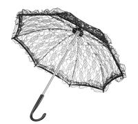 VALICLUD 1 Pc Parapluie En Dentelle En Dentelle Vintage Mini Parapluies Pour Décorations Photographie Décor En Macramé Fer Haute Qualité Manquer Fournitures De Spectacle