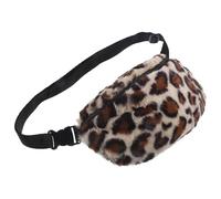 VALICLUD 1 Pc Sacs Banane En Peluche Hiver Les Femmes Fesses Filles Dame Floue Poitrine Crossbody Cru Chic, Sacs à Bandoulière Pour Filles Manquer Imprimé Léopard De Messager