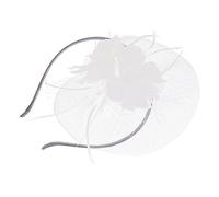 VALICLUD 1 pièce Accessoire de Mariage Élégant Épingle à Cheveux Fleur Tulle Décoration de Tête pour Fête et Événements Spéciaux Coiffe de Mariée Blanche Accessoire de Cheveux Chic et