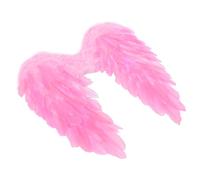 VALICLUD 1 Pièce ailes de d'ange déguisement ca christmas presentoire fantaisie fiesta guirlande de noël costumes accessoire de cosplay ornement d'ange en forme d'aile la plume rose