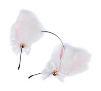 VALICLUD 1 Pièce Bandeau Oreilles de Chat Nœud et Cloche pour Cosplay Fête Anniversaire Noël et Performances Scéniques