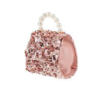 VALICLUD 1 Pièce bandoulière à Paillettes Petit Embrayage Fille Briller à Main Tote Bag Pochette Portable totebag à bandoulière pour Adolescentes Porte-Monnaie Femme Rose
