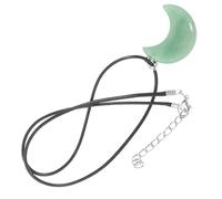 VALICLUD 1 Pièce collier pendentif lune pendentif en jade collier élégant collier de jade bracelet feng shui colliers pendentifs faits à la main Jade Aventurine Green