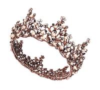 VALICLUD 1 Pièce Couronne Baroque Perles pour Mariage Diadème Élégant pour Demoiselles Honneur Accessoire pour Célébrations et Événements Spéciaux