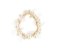 VALICLUD 1 pièce Élastique pour Cheveux avec Perles Accessoire Élégant pour Filles et Femmes pour Chignons et Queues de Cheval Convient à Tous Types de Cheveux