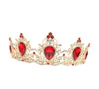VALICLUD 1 Pièce En Forme De Mariées Coiffe De Mariée Accessoires De Cheveux Pour Filles Style Baroque Mariée Couronne Couronne De Mariage Violet Gemmes Élégantes Couronnes Pour Femmes