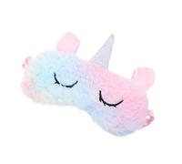 VALICLUD 1 pièce Masque de Sommeil Licorne Peluche Adorable Masque Oculaire Coloré pour Dormir Écran Lumière Élastique et Confortable pour Voyages Naps