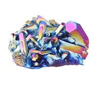 VALICLUD 1 Pièce Ornements de grappe de cristal arc-en-ciel amas de cristaux décor de bureau ornement de bureau en cristal ornement de grappe de cristal Colorful