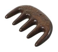 VALICLUD 1 Pièce Peigne en bois méridien poil peigne de massage en bois de santal style cheveux de bois de santal naturel peigne à cheveux peigne de massage des cheveux peigne portatif Noir