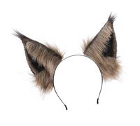 VALICLUD 1 Pièce -tête oreilles de chat beau bandeau accessoires de cheveux décoratifs pince à cheveux festival bandeau en forme d'oreille de chat coiffe de fête en tissu Brun