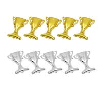 VALICLUD 10 Ballons Trophée Argenté en Film Aluminium, Faciles à Gonfler et Dégonfler, Décoration pour Fête et Anniversaire, Pack de 10 Pièces Festival