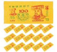 VALICLUD 10 Ensembles Papier Rituel Chinois pour Mémorial Funéraire | Papier Jaune Traditionnel, Style Simple, pour Offrandes Symboliques Lors D'obsèques D'animaux et Urnes