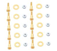 VALICLUD 10 Ensembles Vis pour tige de réglage de tondeuse à cheveux, vis de serrage et écrous pour coupe précise, modèle 1919/8504/8148/8591 (doré), 10 pcs