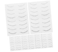 VALICLUD 10 Feuilles Autocollants Faux Cils Tatouage Temporaire Cil Inférieur Autocollants Pour Cils Inférieurs Uv Extensions Vaporeux Autocollants De Tatouage De Transfert D’eau