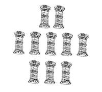 VALICLUD 10 pièces Accessoires Dreadlocks Rétro Lot de Anneaux Décoratifs pour Cheveux Bijoux DIY pour Tresses et Extensions de Cheveux pour Mariages et Événements
