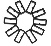 VALICLUD 10 Pièces Anneau de Fixation de Montre en Silicone Noir, Gardien | Remplacement pour Boucle Perdue ou Abîmée, Installation Simple, Retient L’excédent, Lot Accessoire