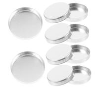 VALICLUD 10 Pièces bac à maquillage palettes de maquillage palette z Bricolage petit Cas comme plaque de fard à paupières récipient d'échantillon de poudre de maquillage aluminium