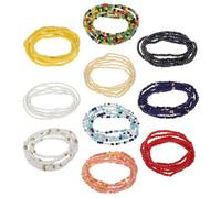 VALICLUD 10 Pièces Chaîne De Corps Perlée Maillot De Bain Chaîne De Taille Perlée Accessoire De Taille Coloré Accessoires Chaîne De Ventre Chaîne De Taille D'été Perles
