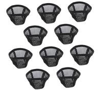 VALICLUD 10 Pièces Chapeau de filet d'expédition casquette tressée Filets de cheveux de petit trou réducteur de taille de bande de chapeau filet à cheveux pour perruques gel chiffon Noir