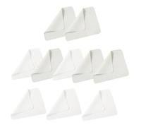 VALICLUD 10 pièces Chiffons Microfibres Nettoyage Lunettes Multi-usage Gris Blancs Microfibres Essuie-verres Portable pour Lunettes Appareils Écrans Téléphones Caméras