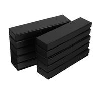 VALICLUD 10 Pièces Coffret d'emballage de stylo porte-stylo boîtes à stylos coffret à bijoux vide organisateur d'affichage à stylet flip top stylo à bille stylo bijoux papier Noir