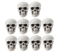 VALICLUD 10 pièces Décorations de Crânes Plastique pour Halloween Accessoires de Simulation pour Créer Une Ambiance Effrayante Lors de Photographies
