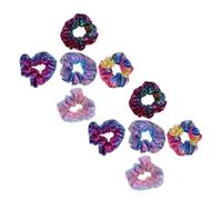 VALICLUD 10 Pièces Élastiques en Tissu pour Cheveux Accessoires pour Femmes avec Design Dégradé Confortables pour Cheveux avec Anneaux