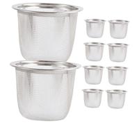 VALICLUD 10 pièces Filtre à Thé Inox Maille Fine Passoire Légère et Compacte pour Infuser Thé Vrac Tamis et Facile à Utiliser à