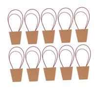 VALICLUD 10 Pièces fourre-tout en papier kraft pour les compositions d'emballage de festival de fête de bouquet pour les fleurs d'emballage de fleurs Kaki
