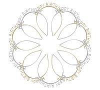 VALICLUD 10 Pièces Headbands For Birthday Party Adults Sturdy Lightweight Hair Bands With Happy Birthday Design And Celebration Headpieces For Festive Decoration