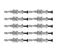 VALICLUD 10 Pièces Interrupteur D'éclairage de Portière Automobile Réglable en Alliage Trou de Montage 8mm pour Activation Automatique des Lumières de Porte