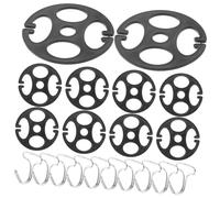 VALICLUD 10 pièces Kit Crochets Métalliques et Clips Noirs pour Fixation Housses Siège Voiture Installation Rapide et Maintien Sécurisé Accessoires Protection Siège Auto