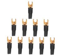 VALICLUD 10 pièces Kit de Embouts Câblage Cosse Électrique Sertir pour Audio Voiture Bornes Haut-Parleur Rapides Connecteurs Spade Cold Pressés Fiables pour Amplificateur