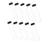 VALICLUD 10 pièces Lot de Flacons Plastiques avec Bouchons Tubes Échantillonnage et Stockage Sécurisés pour Laboratoire et Analyses Médicales