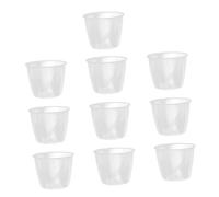 VALICLUD 10 Pièces Lot de Tasses à Mesurer Transparentes pour Riz Outils de Cuisine Plastique Graduation Précise pour Cuisson Pâtisserie et Lessive