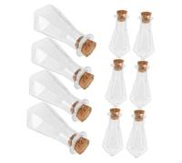 VALICLUD 10 pièces Mini Bouteilles Verre avec Bouchon Liège Flacons Étanches pour DIY Fioles de Potion et Bouteilles Souhait pour Décoration et Rangement
