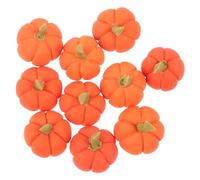 VALICLUD 10 Pièces Mini modèle de Citrouille Mini citrouilles artificielles Tout Petit Minature Pumpkins Argile Orange