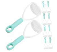 VALICLUD 10 Pièces Mini Presse-purée Manuel Léger et Ergonomique Outil Robuste pour Pommes de Terre Fruits et Légumes Ustensile Compact pour Cuisine Facile et Rapide