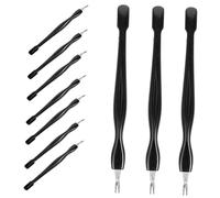 VALICLUD 10 Pièces Outils à Ongles Inoxydable de Poussoirs à Cuticules Accessoires pour Salon de Éliminateurs de Pratiques et Ergonomiques