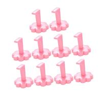 VALICLUD 10 pièces Support Manucure Détachable pour Entraînement Ongles Rack Pratique Léger Rose pour Salon et Usage Personnel Facile à Assembler Outil Nail Art Professionnel et Maison
