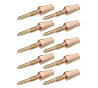 VALICLUD 10 pièces Vis de Sécurité pour Charnières de Porte Acier Lot de Vis Autoforeuses Résistantes Manipulation Fixation Stable pour Armoires et Portails Installation sans Pré-perçage