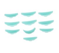 VALICLUD 10 Silicone pour Rehaussement des Cils Réutilisables pour Extensions de Cils Outil de Maquillage Facile à Nettoyer Utiliser Couleur Verte