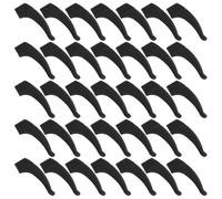 VALICLUD 100 Paires de Manchons de Lunettes Antidérapants en Silicone Noir Crochets D’oreille Universels pour Lunettes de Soleil Maintien Confortable pour Usage Quotidien