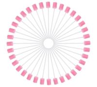 VALICLUD 100 pièces Bâtonnets Mousse à Usage Unique pour Soins Buccaux Roses Nettoyage Doux et Hygiénique des Dents et Gencives Usage Quotidien et Portable