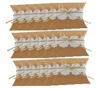 VALICLUD 100 Pièces Boîtes à de Fête Boîtes de Mariage et Anniversaire Papier Couleur Nude avec Cordes Jute Conteneurs Élégants pour Douceurs et Petits
