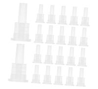 VALICLUD 100 Pièces Bouchon Compte-gouttes Distributeur Huile Essentielle Bouteille Remplacement Du Bouchon D'huile Bouchon D'étanchéité En Plastique Pp Transparent